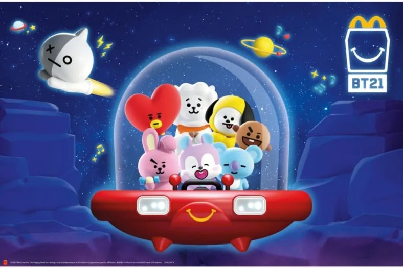 McDonald's BT21 promotional image.