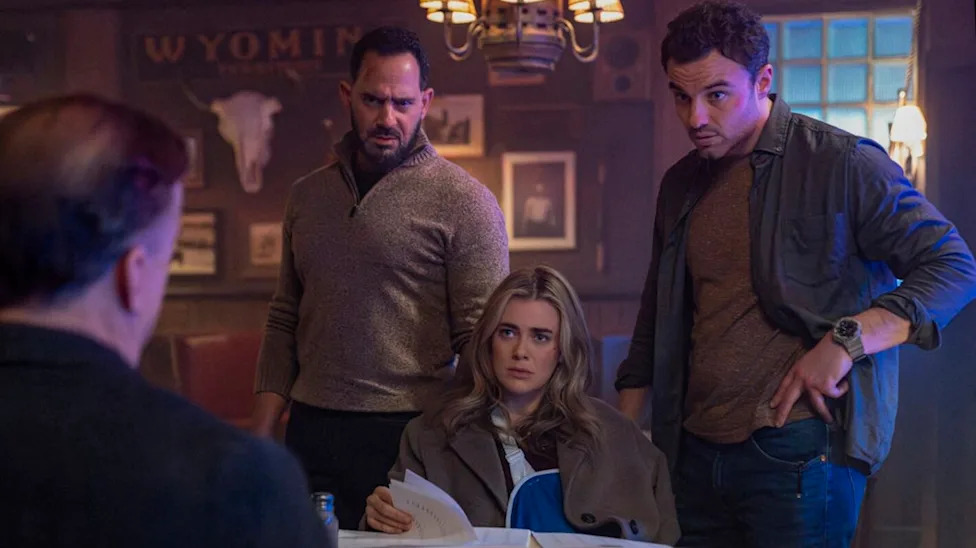 Patrick Sabongui as Jacob Hassani, Melissa Roxburgh as Rebecca "Bex" Henderson, Josh McKenzie as Shane Florence — 'The Hunting Party' Season 2 Finale