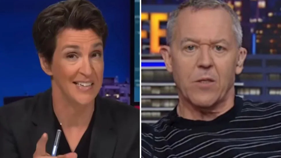 Rachel Maddow and Greg Gutfeld