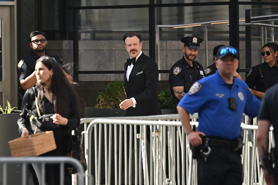 Jason Sudeikis arrives at Madison Square Garden on July 3, 2026 in New York City. (Roy Rochlin/Getty Images)