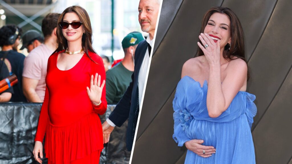 Anne Hathaway shares pregnancy hack at ‘The Odyssey’ premiere after viral wardrobe mishap