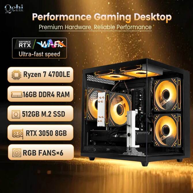 AMD Ryzen 7 4700LE gaming PC.
