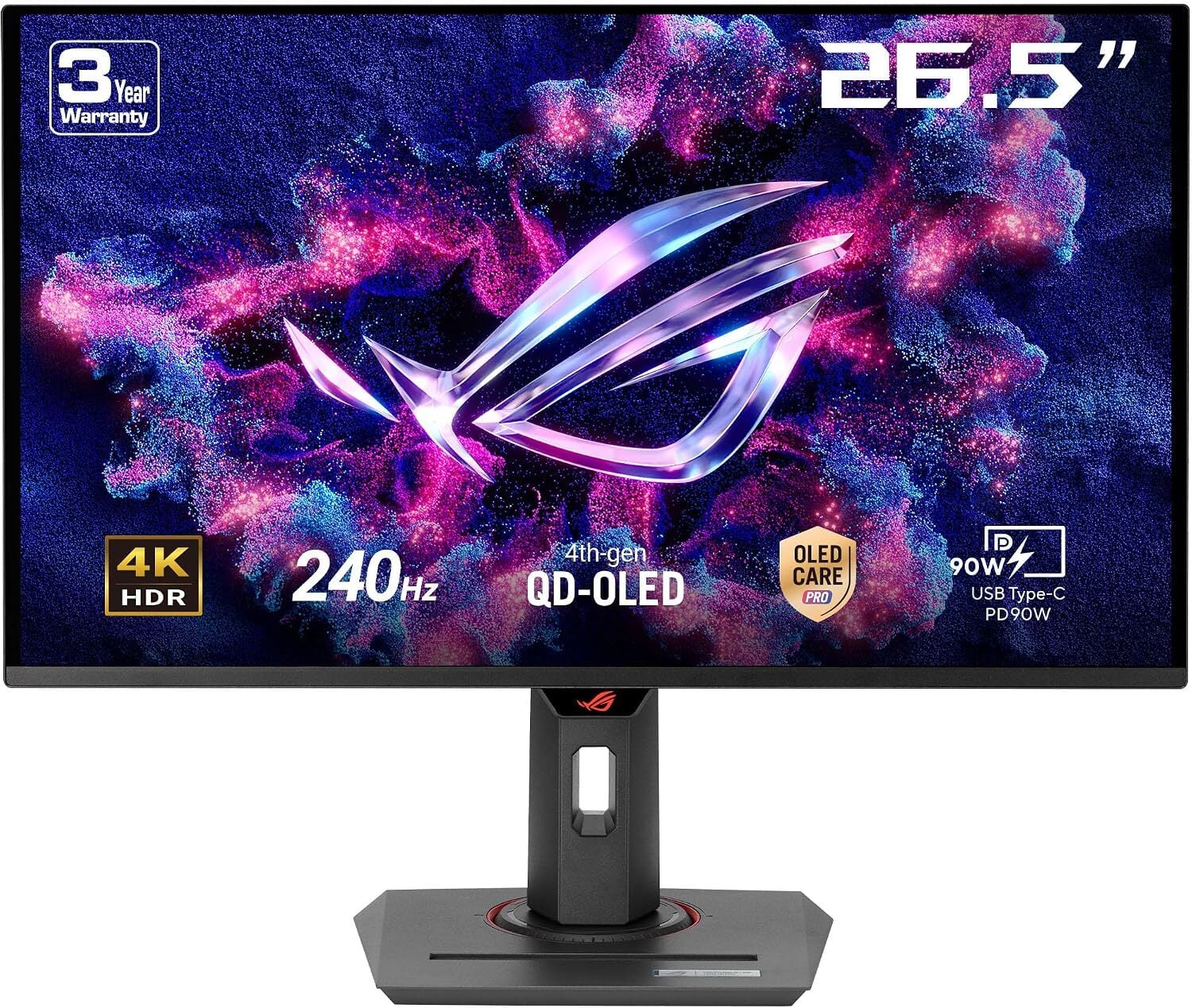 ASUS ROG Strix 27” 4K QD-OLED Gaming Monitor (XG27UCDMG)