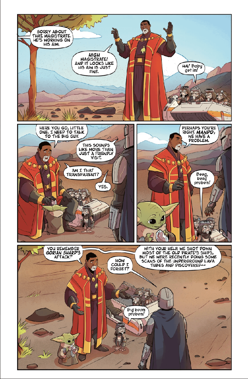 Mandalorian & Grogu, Danger in the Dark prequel comic, Greef Karga appears.