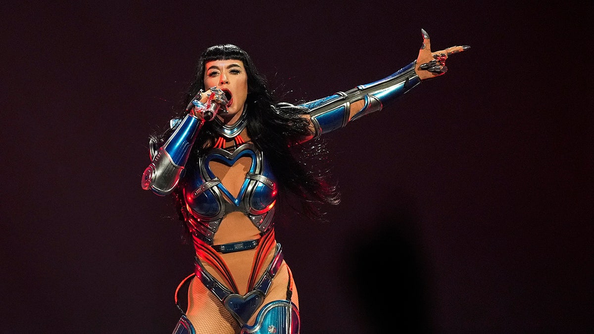 Katy Perry performing on stage