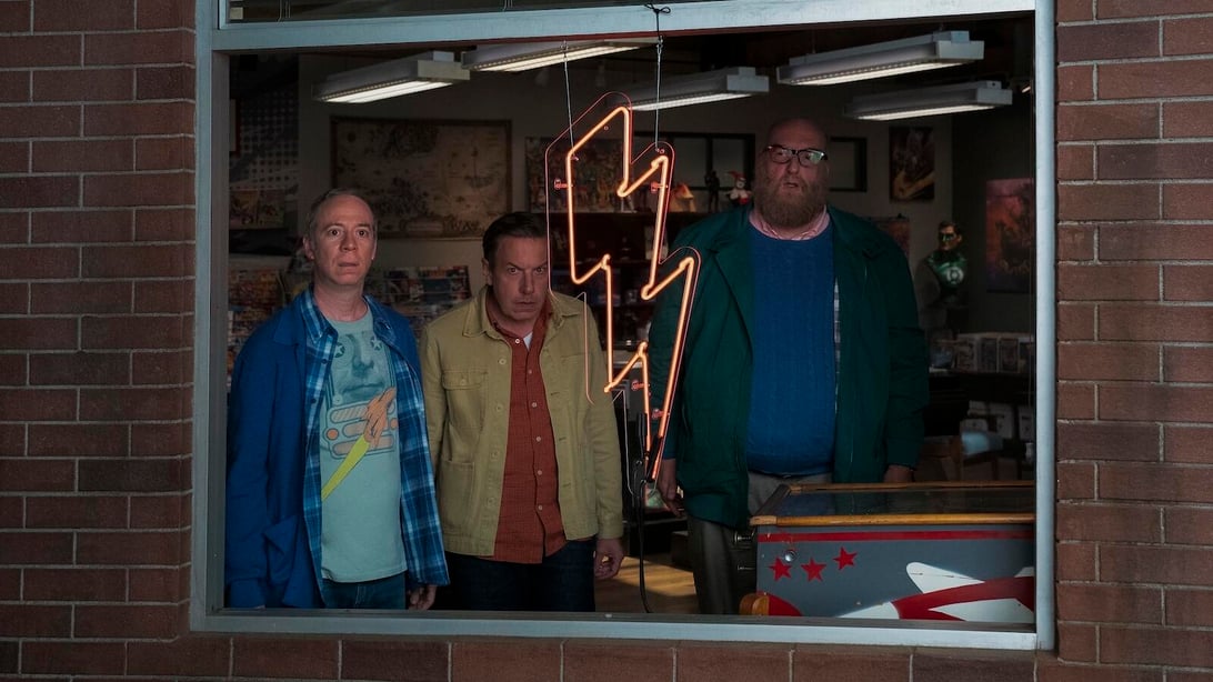 Kevin Sussman, John Ross Bowie, and Brian Posehn, Stuart Fails to Save the Universe