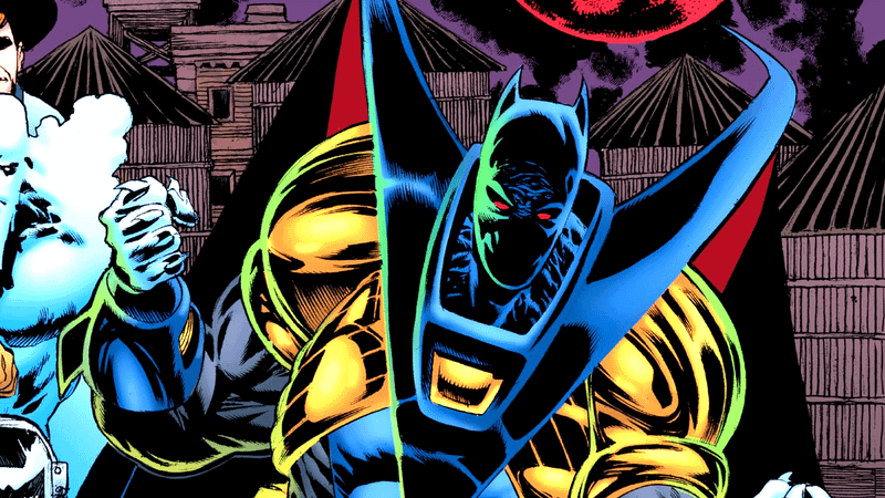 Jean-Paul Valley as Batman in a lethal Bat suit.