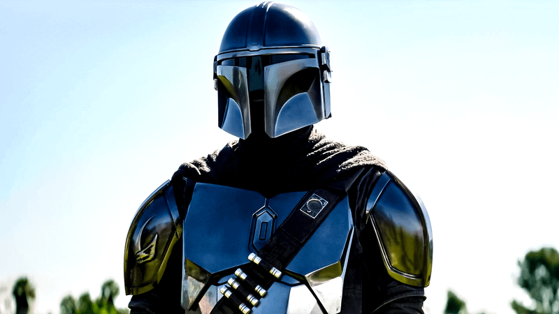 Din Djarin/The Mandalorian in The Mandalorian series.