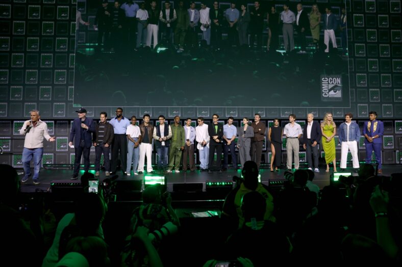 Avengers: Doomsday cast on stage at Comic-Con