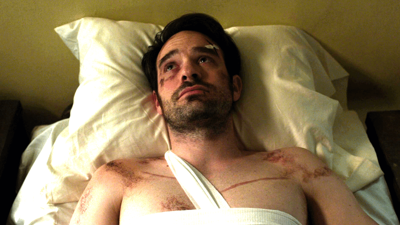 Charlie Cox as Matt Murdock.