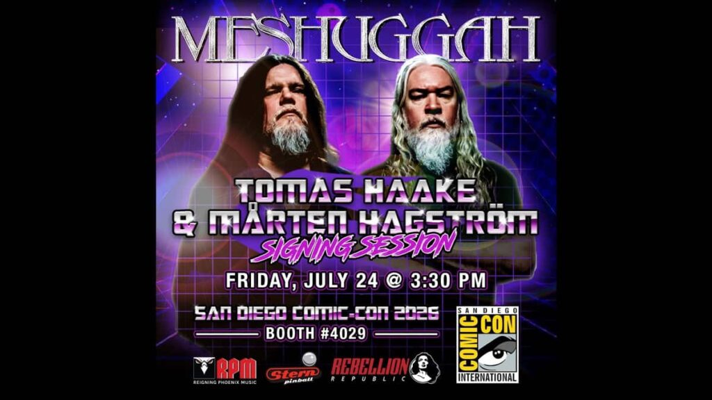 MESHUGGAH Announces Signing and Limited-Edition Transformers Collaboration at San Diego Comic MESHUGGAH Announces Signing and Limited-Edition Transformers Collaboration at San Diego Comic