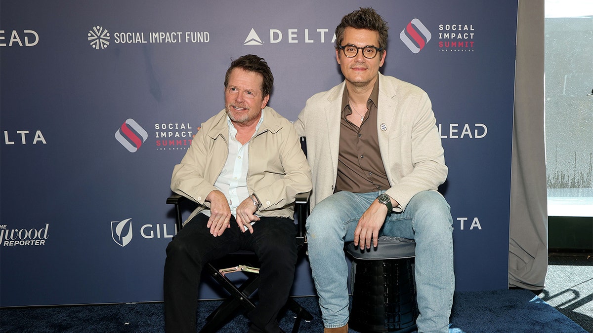 Michael J. Fox and John Mayer on the red carpet