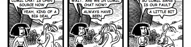 Image illustrant l'article : Comic Chat - The IRC client that drew you as a comic strip still works