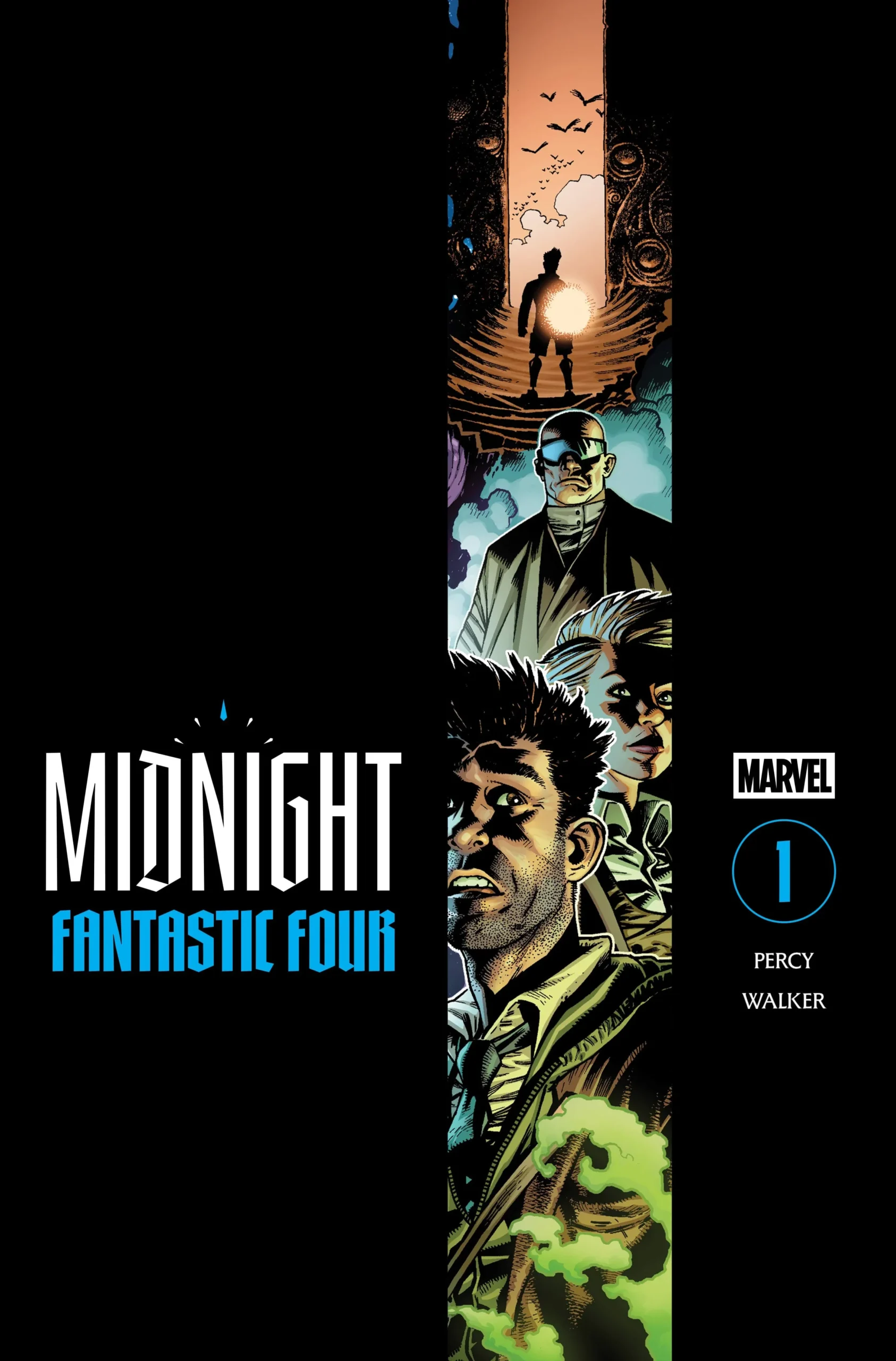 Midnight Fantastic Four #1 Cloaked and Revealed Covers