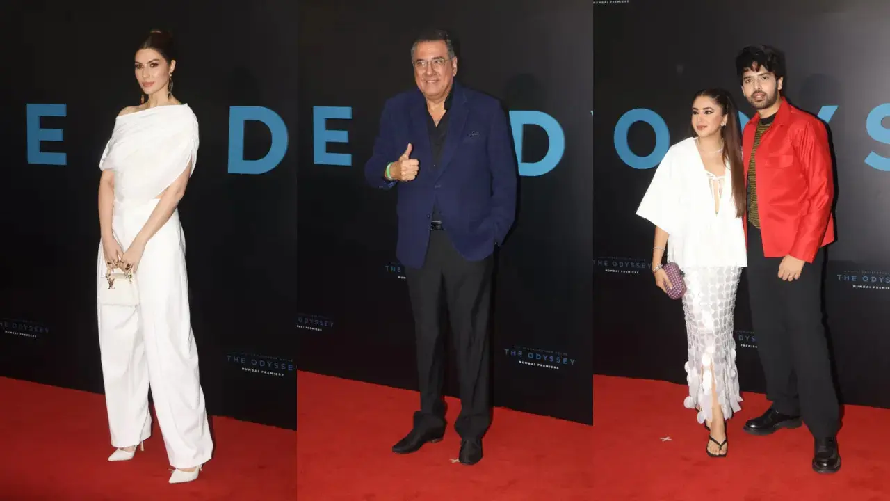Celebrities who made an appearance in the city throughout the day. Christopher Nolan, Tom Holland, and Matt Damon arrived in Mumbai for a grand screening of their upcoming film, The Odyssey. Read more