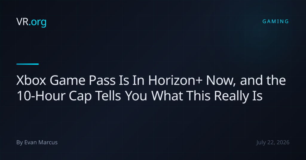 Xbox Game Pass Is In Horizon+ Now, and the 10