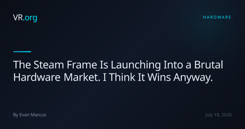 The Steam Frame Is Launching Into a Brutal Hardware Market. I Think It Wins Anyway. The Steam Frame Is Launching Into a Brutal Hardware Market. I Think It Wins Anyway.