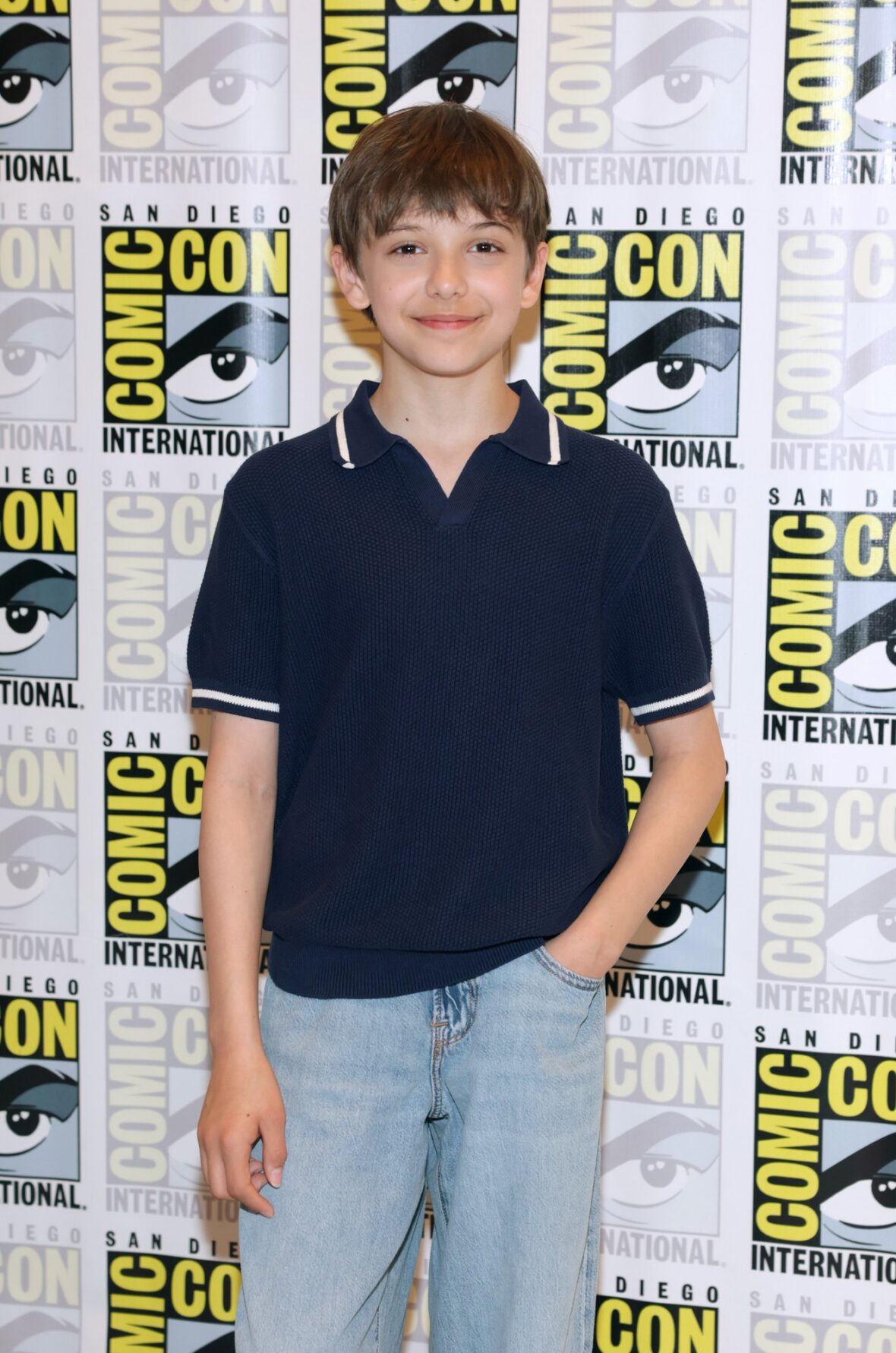 Levi Chrisopulos attends Percy Jackson panel at San Diego Comic-Con