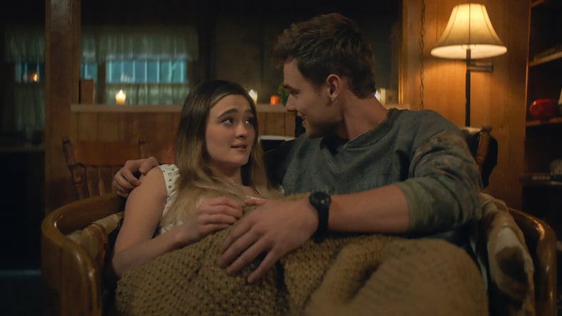 Still of Lizzy Greene and Garrett Wareing in Ransom Canyon season two