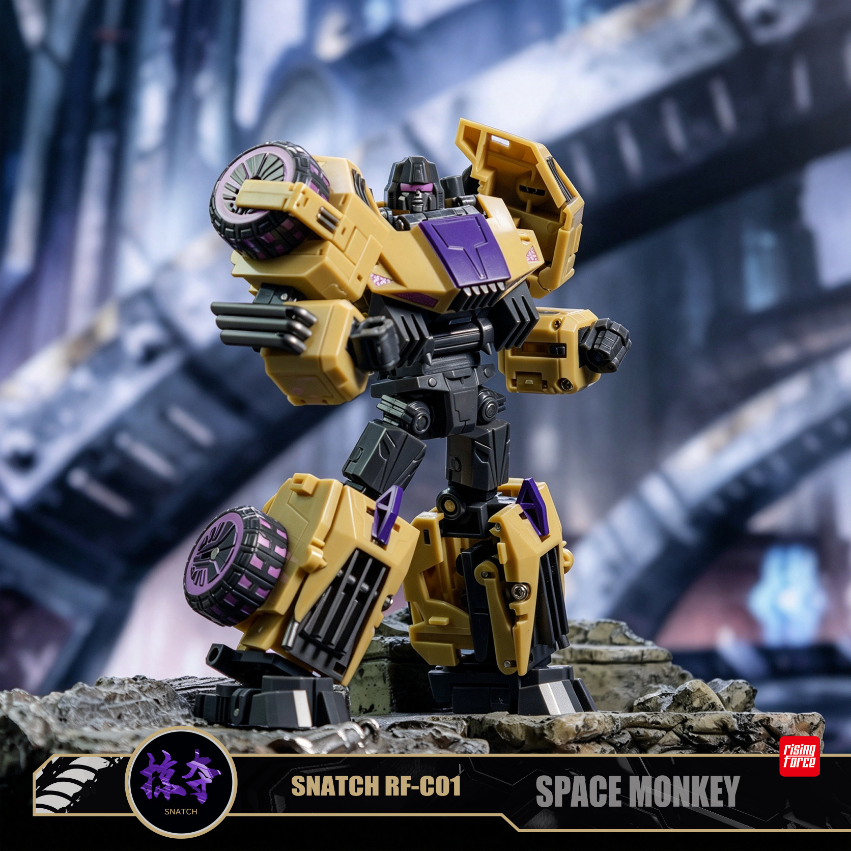 RF-C01 Snatch (FOC Combaticon Swindle) In-Hand Images Of Rising Force Figure