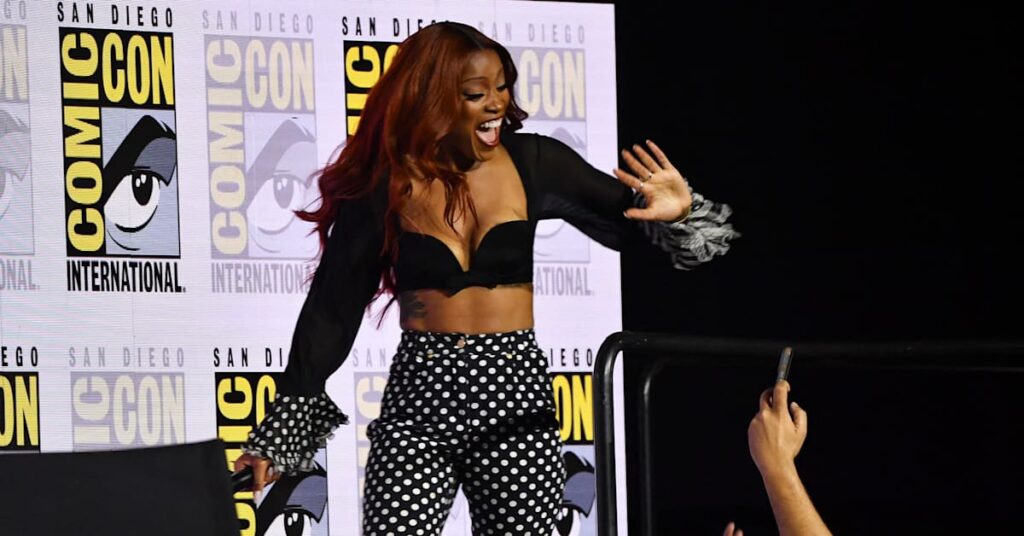 Keke Palmer Brings Archival Versace to Comic-Con in a Polka