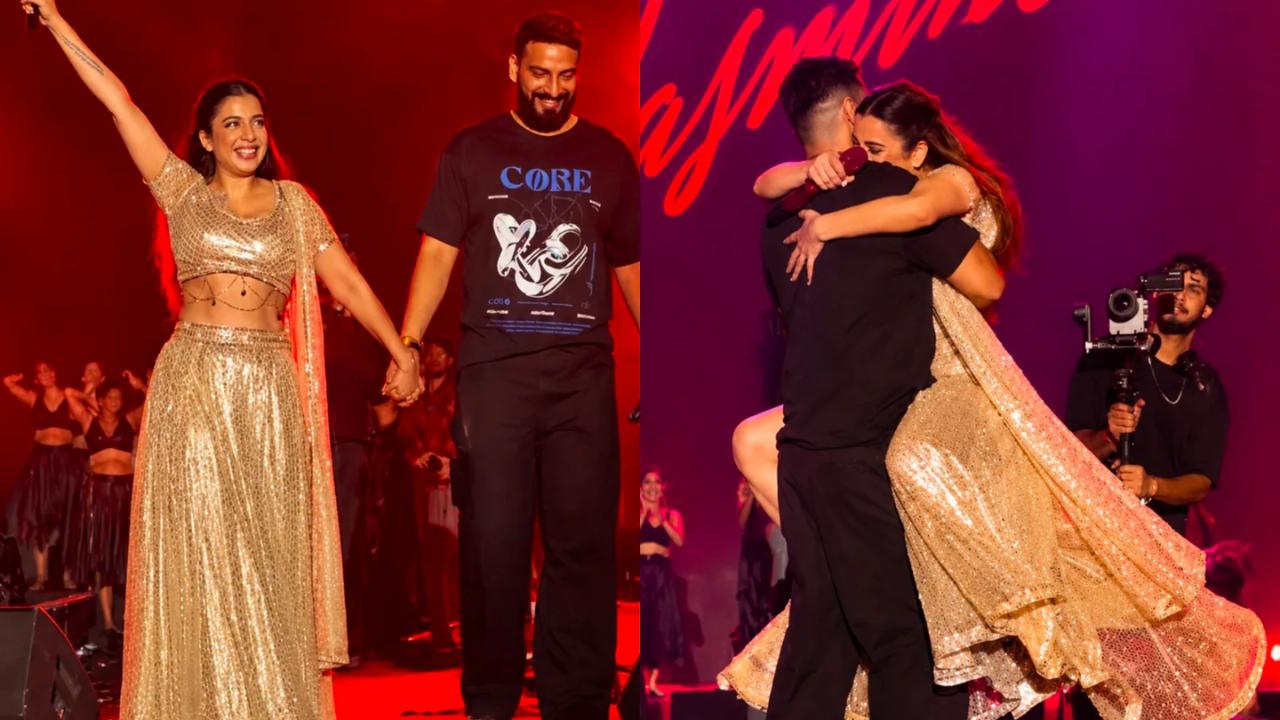 Jasmine Sandlas announced her engagement to Shekhar Chaudhary during the opening concert of her Dream Girl India Tour in Delhi. The singer introduced him on stage, shared a heartfelt hug and danced with him to her hit song Laavan Read more