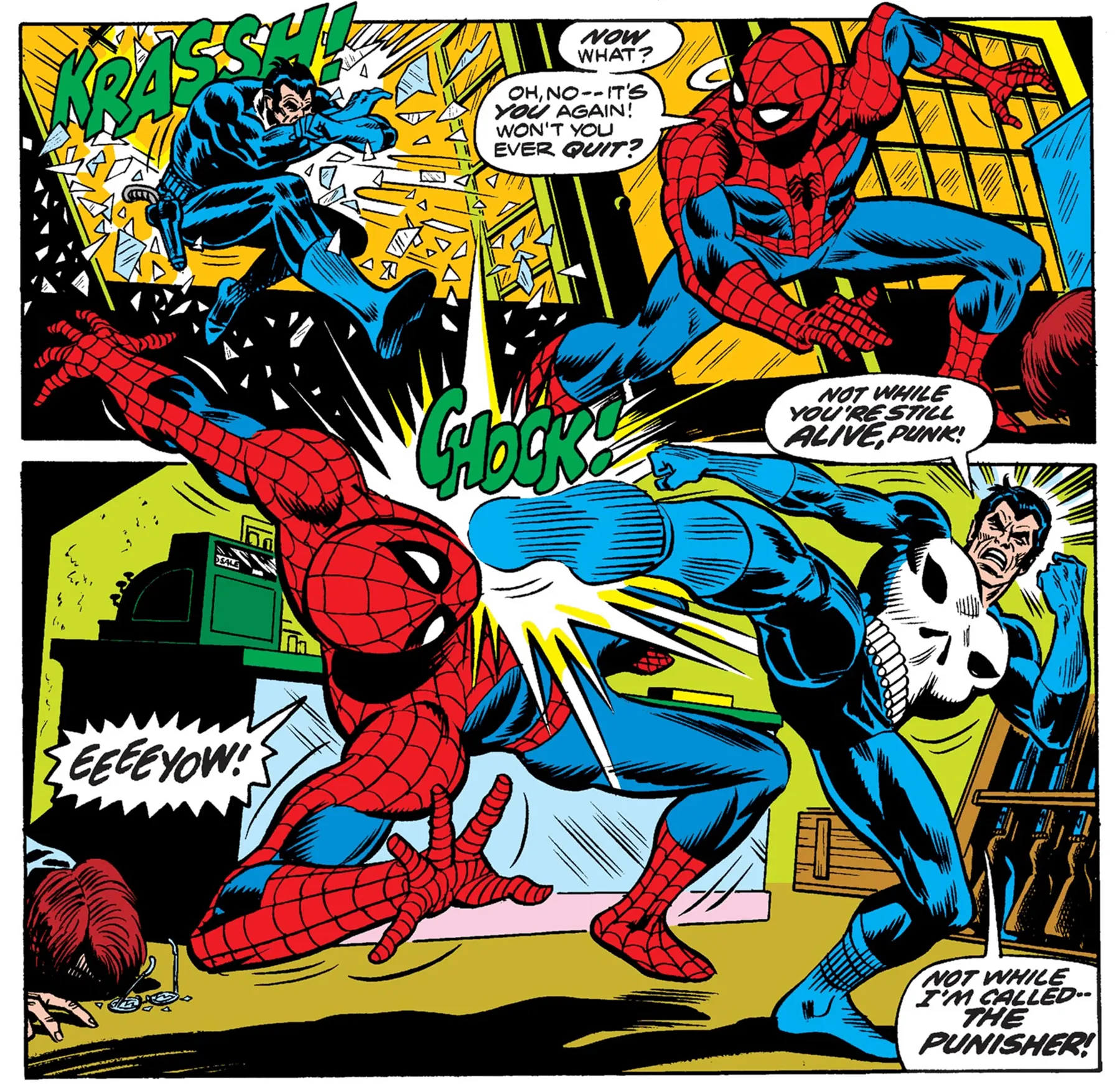 THE PUNISHER’S FIRST ENCOUNTER WITH SPIDER-MAN