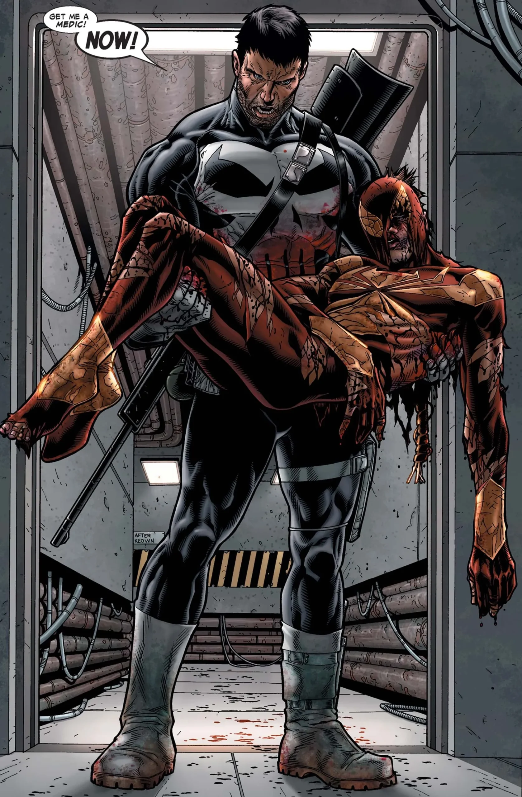 THE PUNISHER SAVES SPIDER-MAN IN CIVIL WAR