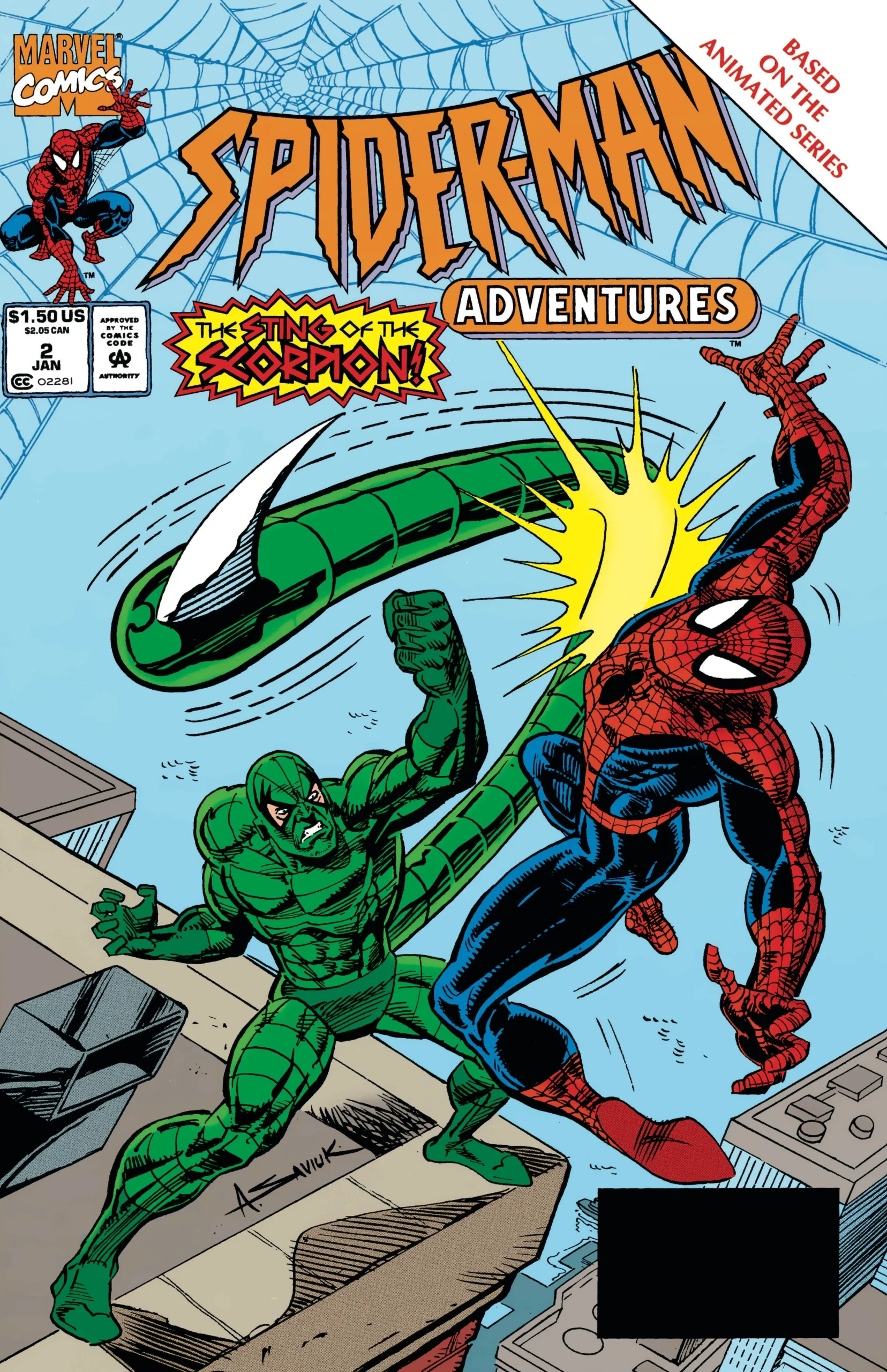 SPIDER-MAN ADVENTURES (1994) #2 cover by Alex Saviuk
