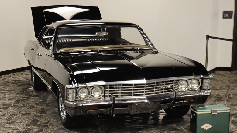 A 1967 Chevrolet Impala used in "Supernatural" on display at a convention in Austin, TX.