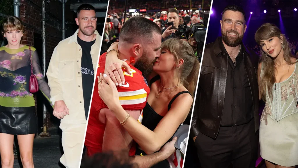 Taylor Swift and Travis Kelce’s love story in photos as wedding day arrives