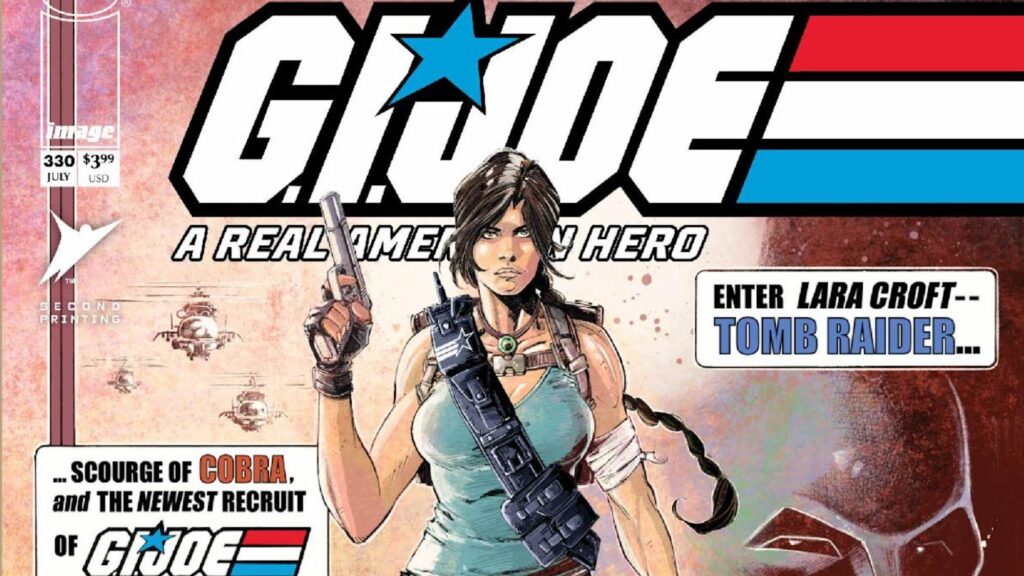Lara Croft Tomb Raider Now On The Cover Of G.I. Joe #330 Second Print Lara Croft Tomb Raider Now On The Cover Of G.I. Joe #330 Second Print