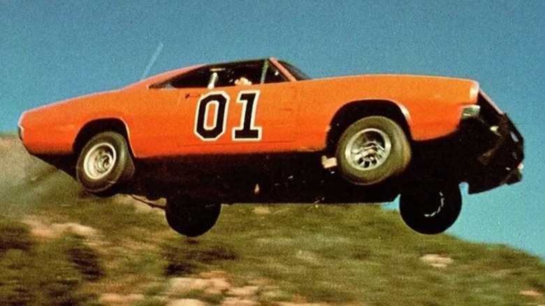 The General Lee jumping in "The Dukes of Hazzard"