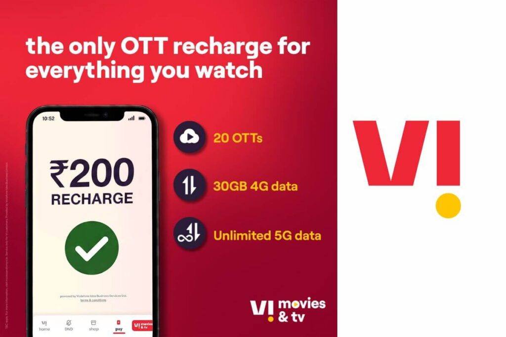 After Jio and Airtel, Vodafone Idea Launches Rs 200 Entertainment Pack With Access to OTT Platforms and Live TV Channels After Jio and Airtel, Vodafone Idea Launches Rs 200 Entertainment Pack With Access to OTT Platforms and Live TV Channels
