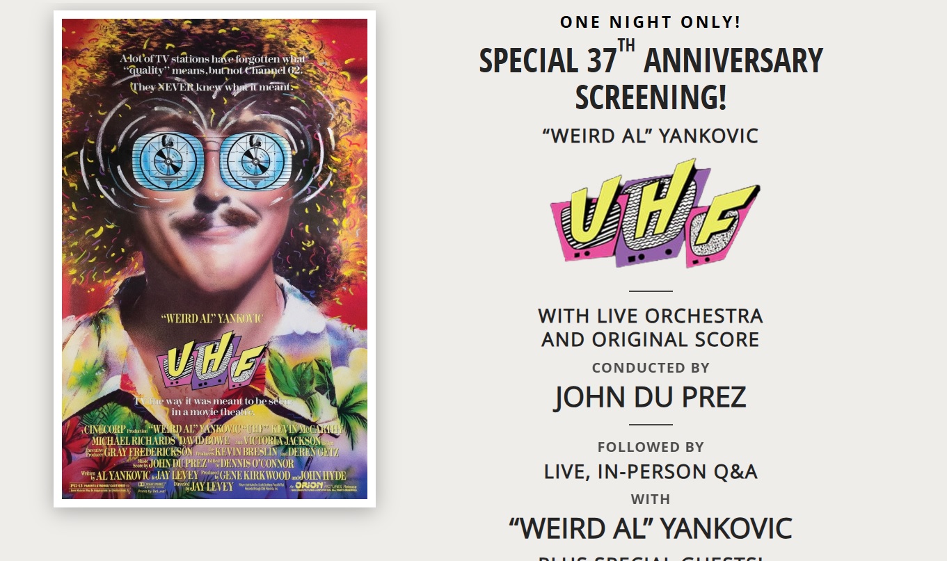 ‘Weird Al’ Yankovic Screening His Film ‘UHF’ (w/ Orchestra) at The Greek in LA on Halloween