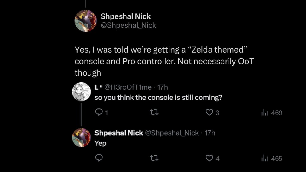 Zelda Switch 2 Console Leak