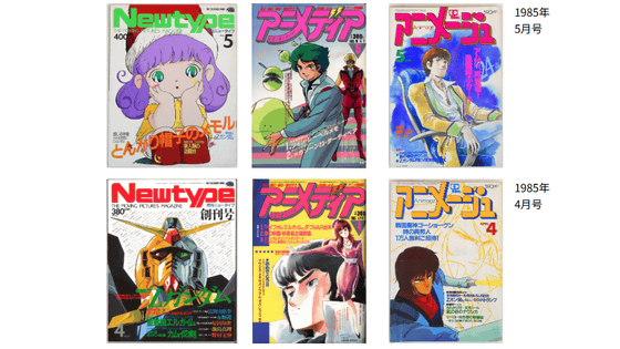 ‘Anime Magazine Covers’ allows you to view the covers of the three major anime magazines from their first issues. ‘Anime Magazine Covers’ allows you to view the covers of the three major anime magazines from their first issues.