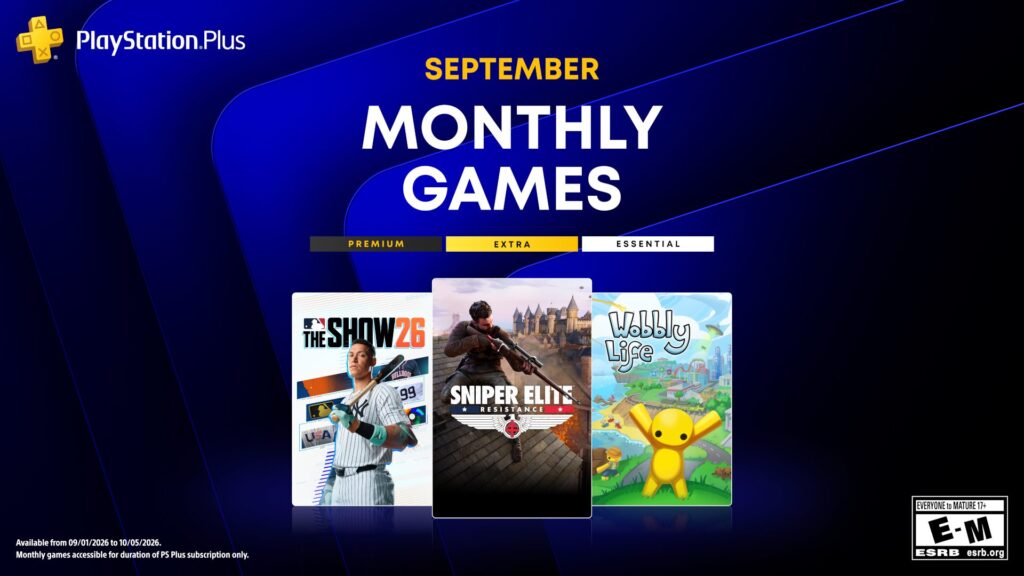 PlayStation Plus Monthly Games for September – Sniper Elite: Resistance, MLB The Show 26, Wobbly Life, Chained Echoes PlayStation Plus Monthly Games for September – Sniper Elite: Resistance, MLB The Show 26, Wobbly Life, Chained Echoes