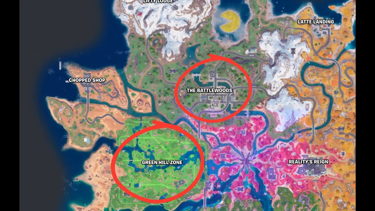 These two areas spawn the boss with mythic weapons in Fortnite Chapter 7 Season 4