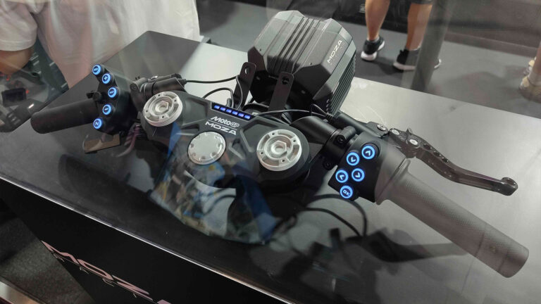 Moza unveils its MotoGP-branded handlebar controller at Gamescom