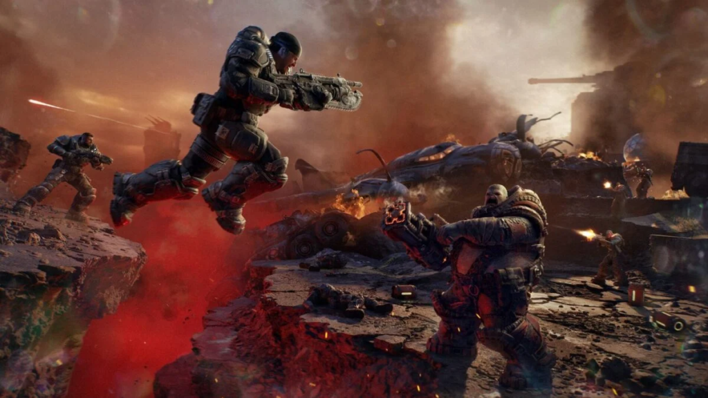 Leaked Xbox controller for Gears of War E-Day features a cracked volcanic rock design and blood Leaked Xbox controller for Gears of War E-Day features a cracked volcanic rock design and blood
