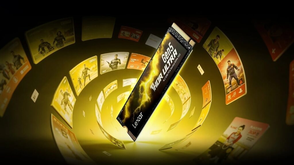 Lexar’s DRAM-less Thor Ultra series PCIe Gen 5 SSDs are built for desktop and laptop PC gaming