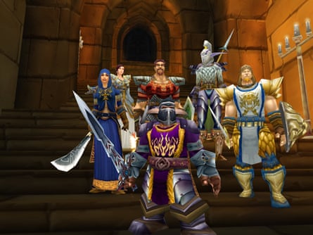 Characters from World of Warcraft, which has an online community of five million.