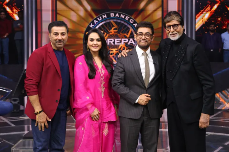 Aamir, Preity, Sunny join Amitabh for KBC 18 premiere Aamir, Preity, Sunny join Amitabh for KBC 18 premiere