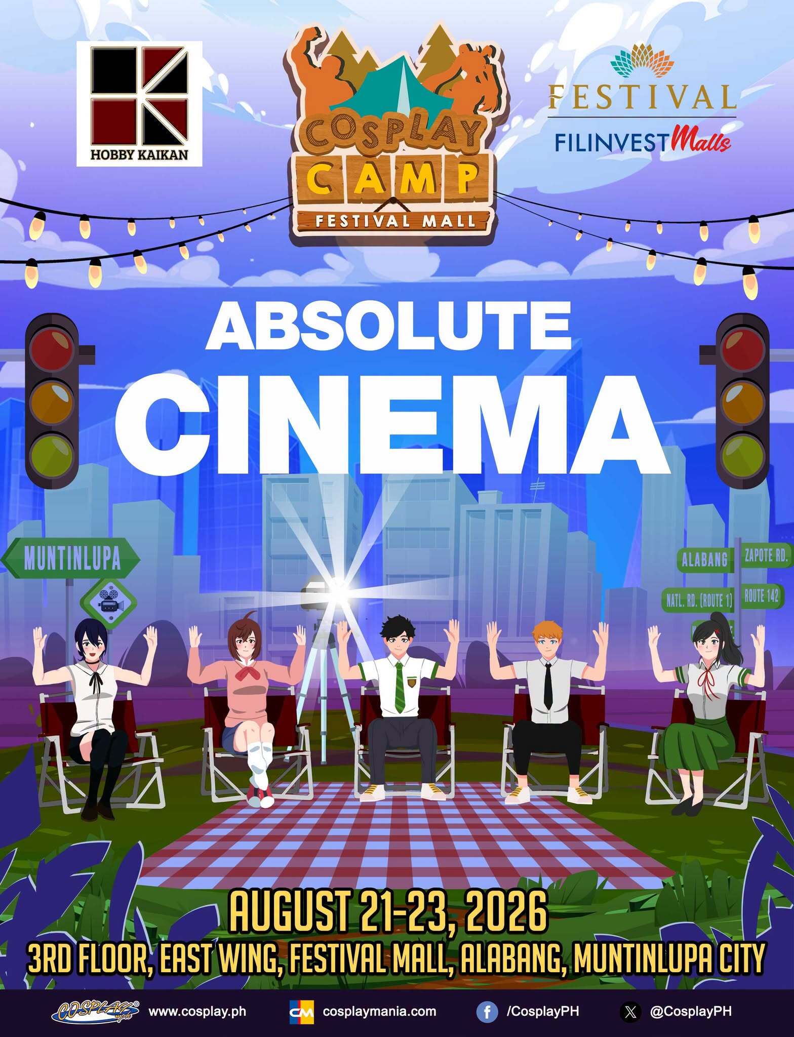 Cosplay Camp: Absolute Cinema at Festival Mall, Alabang this August 21-23