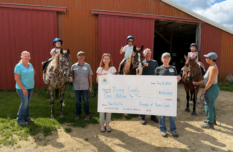 Historic $1 Million Gift Brings Three Gaits Within Reach of a 2026 Groundbreaking