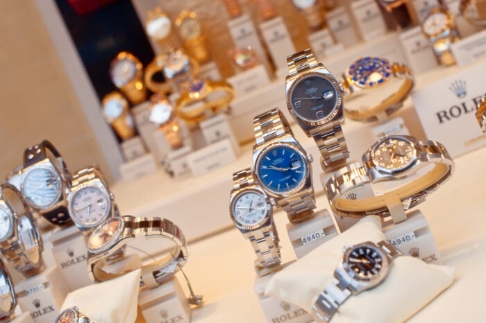 Rolex shop window