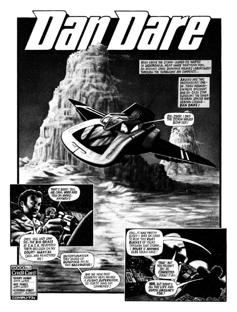 Dan Dare - The 2000AD Years Volume One - Sample Spread - art by Garry Leach