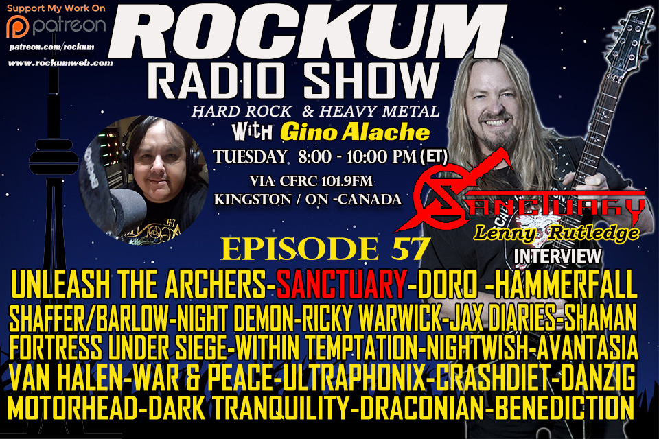 Rockum Radio Show with Gino Alache EP57 SANCTUARY LENNY RUTLEDGE INTERVIEW