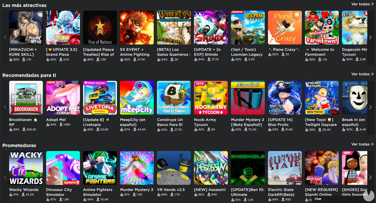 Roblox - Roblox menus and content